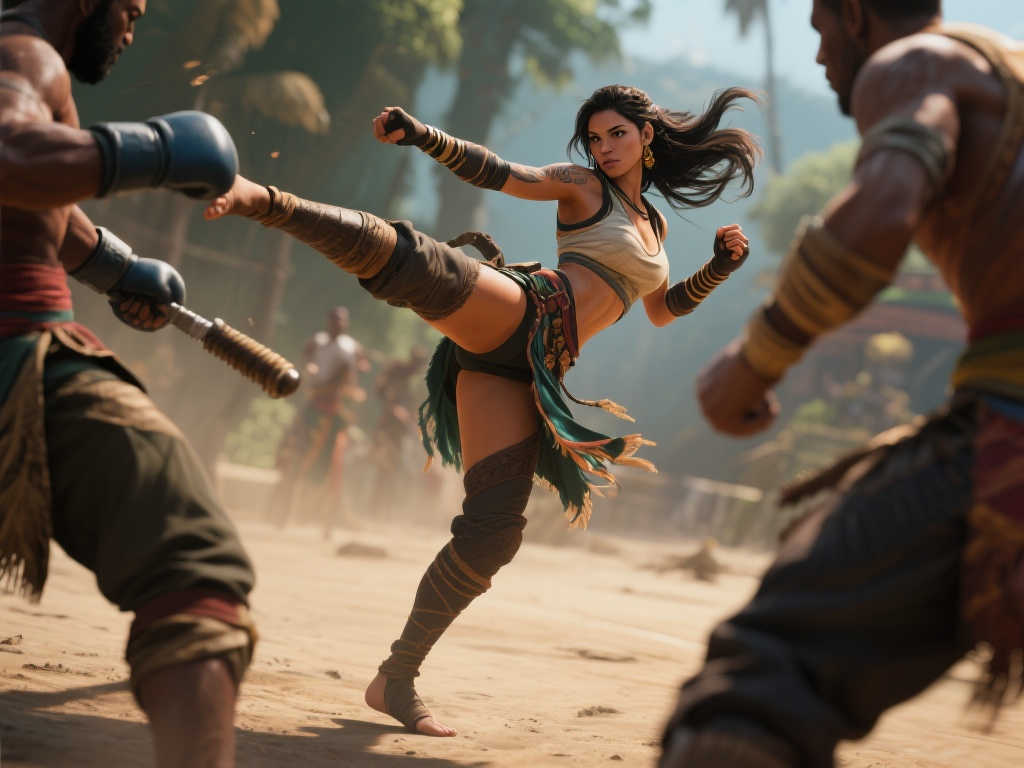 《街头霸王6》艾琳娜实战演示:绝美腿法舞动擂台! 《街头霸王6》艾琳娜实战演示:绝美腿法舞动擂台!